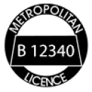 B_licenceblack_rev2 Metropolitan License Badge